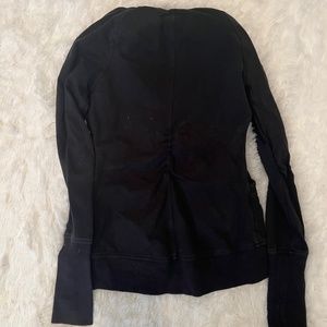 Lululemon Black Ruffled Zip Hoodie